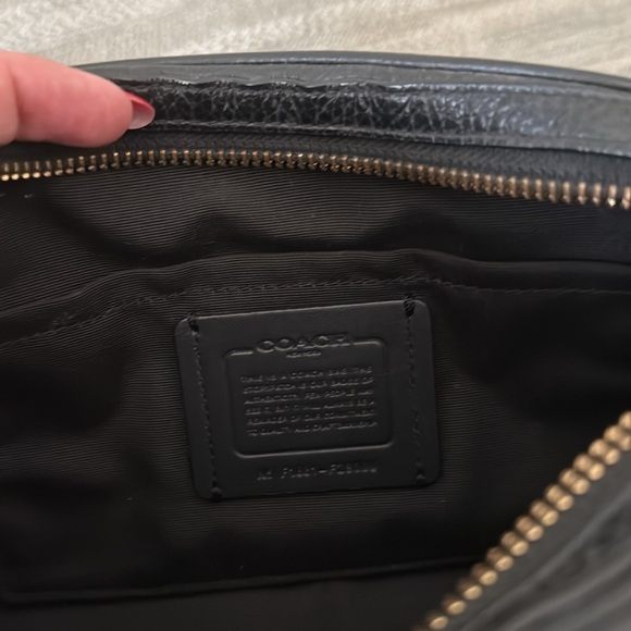 Coach Black Leather Crossbody Bag - Picture 3 of 4